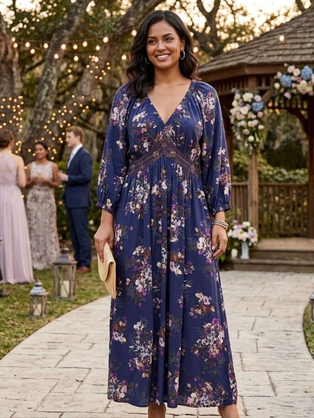 torrid Navy Floral Maxi Dress